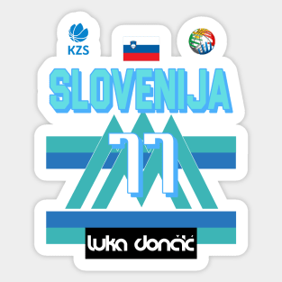 Luka Doncic Slovenija Fan Design Sticker